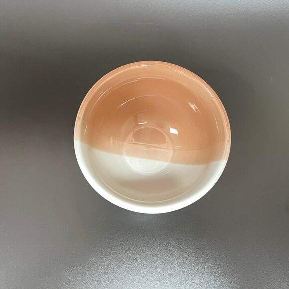 Jamestown China by Action Industries Bowl Pink White Brazil 5 1/4" x 2 7/8" High - Picture 4 of 8